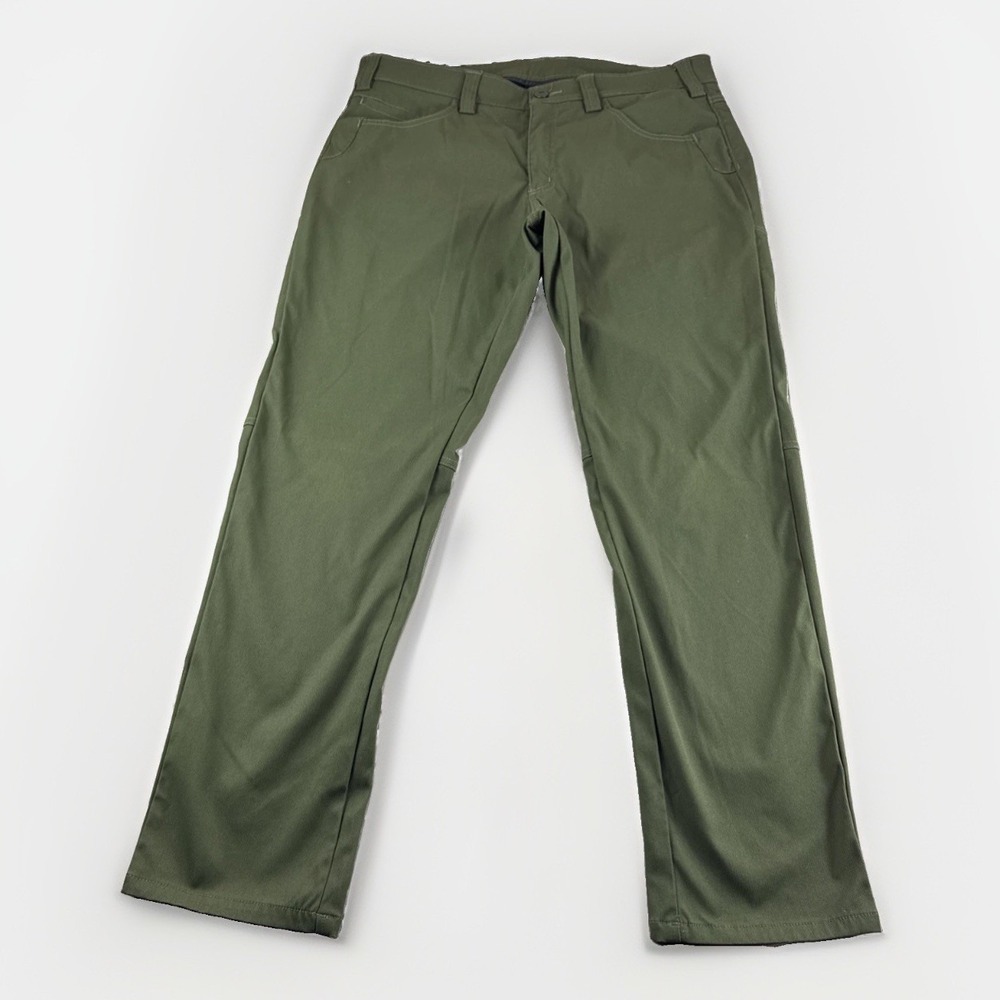 Truewerk EDO Werkpant Pants Mens 36x32 Green Technical Workwear Slacks Chinos